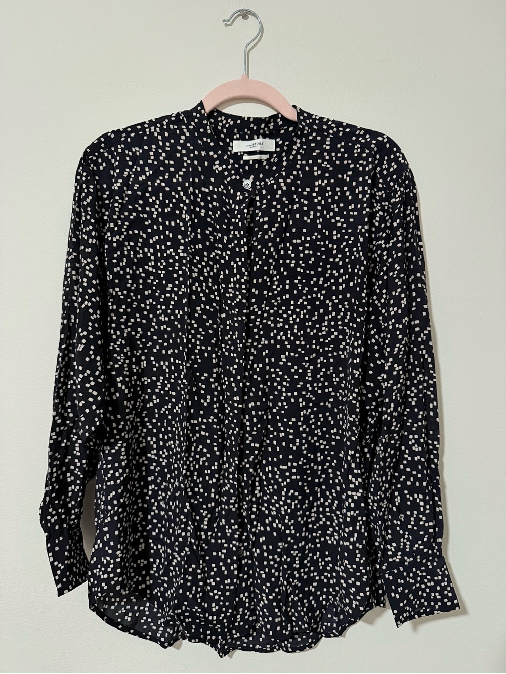 Isabel Marant Étoile Print Blouse Black & Cream